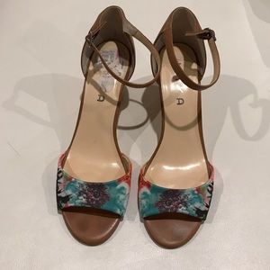 Unisa Multi Colored Wedge Sandals